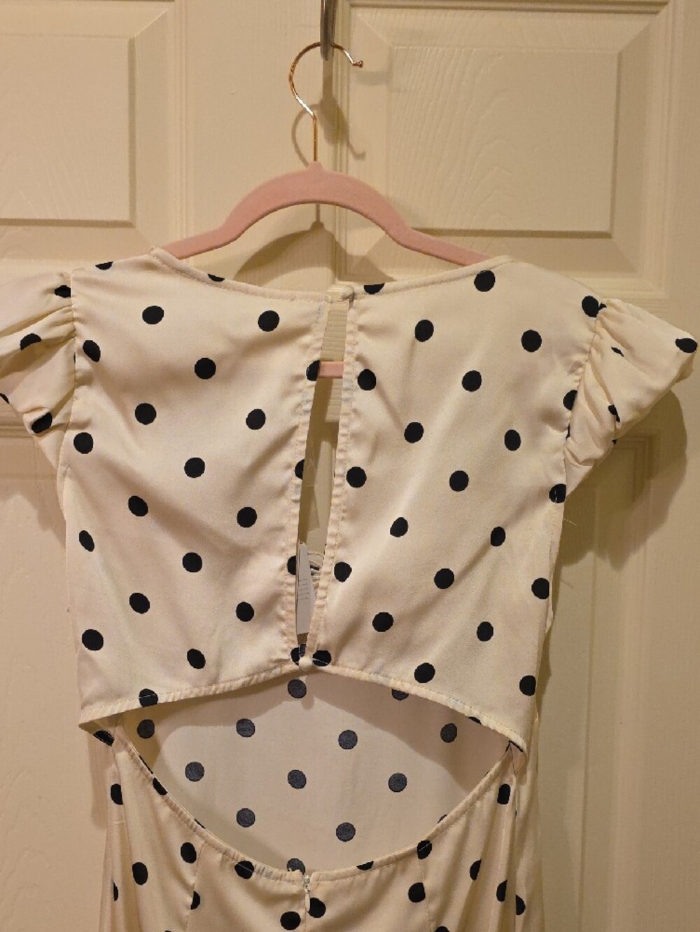 Altar'd State Polka Dot Midi Dress with Butterfly Detail - Picture 9 of 10